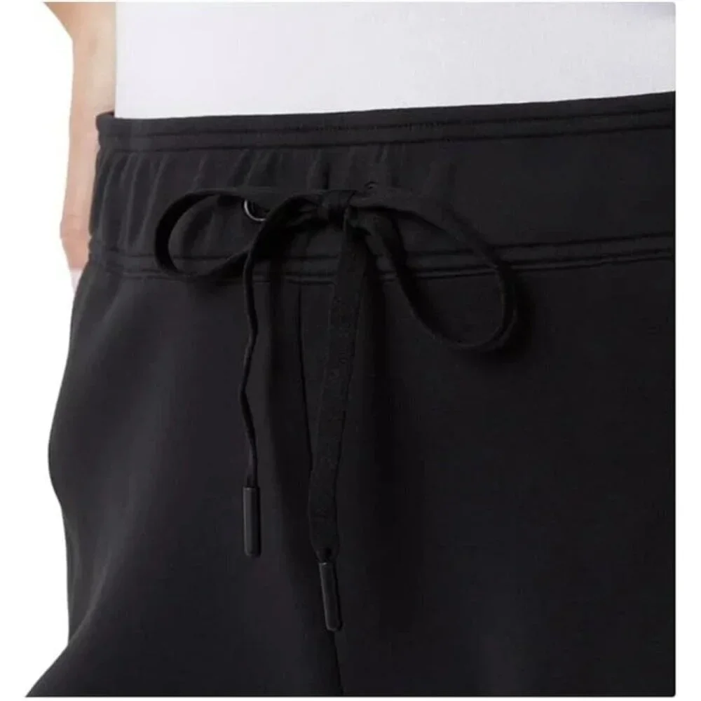 New 32 Degrees Womens M Black Thermal Jogger Pants With Pockets M0767